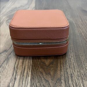 Brown leather Jewelry Case